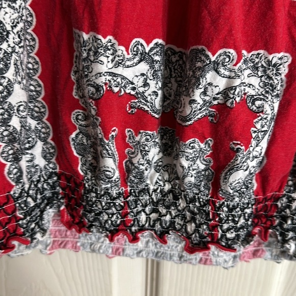 Red/Black/White Style & Co Top Size L - Picture 4 of 7